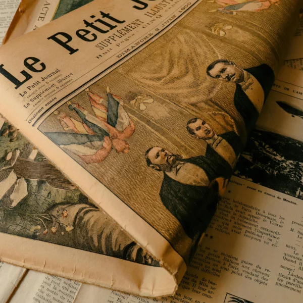 Vintage French newspaper Le Petit Journal